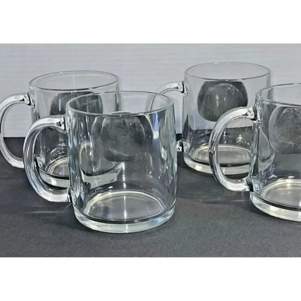 Set Of 4 Heritage Metalworks Fine Pewter Coffee Mugs With Etched Moose. - Picture 5 of 6